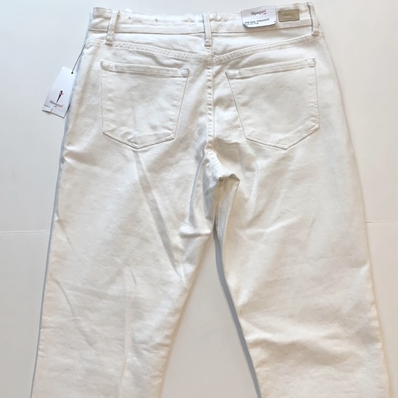 Skinny Girl SZ 28 White Rail Straight Midrise Denim Jeans New - Picture 4 of 13